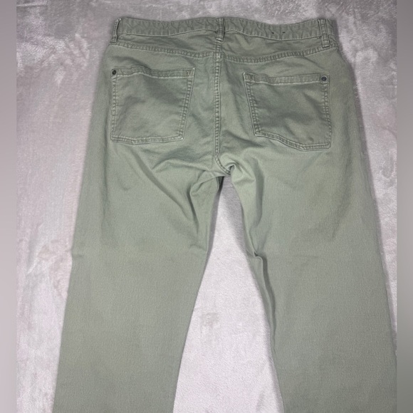 RVCA Men’s Daggers Denim Green Zip Fly Cotton Blend Tapered Skinny Jeans Size 36 - Picture 13 of 16